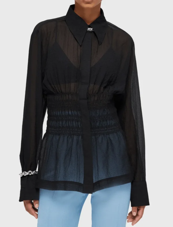 Smocked Waist Blouse