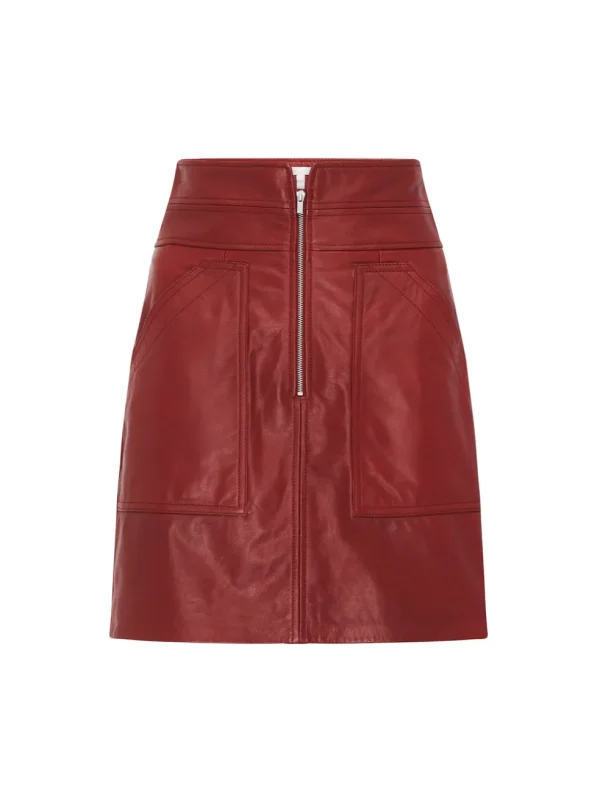 Spice Leather Skirt