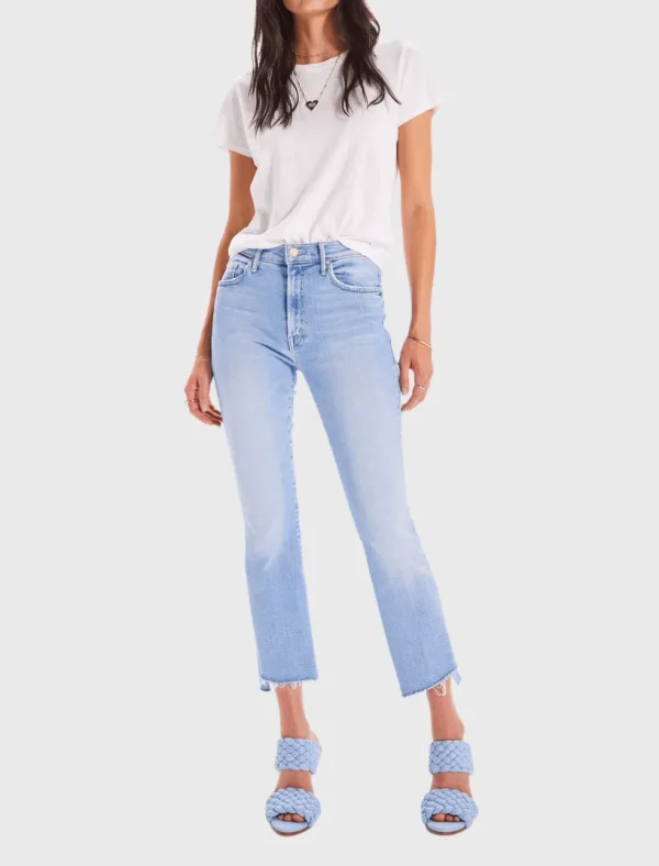 The Insider Crop Step Fray Jean